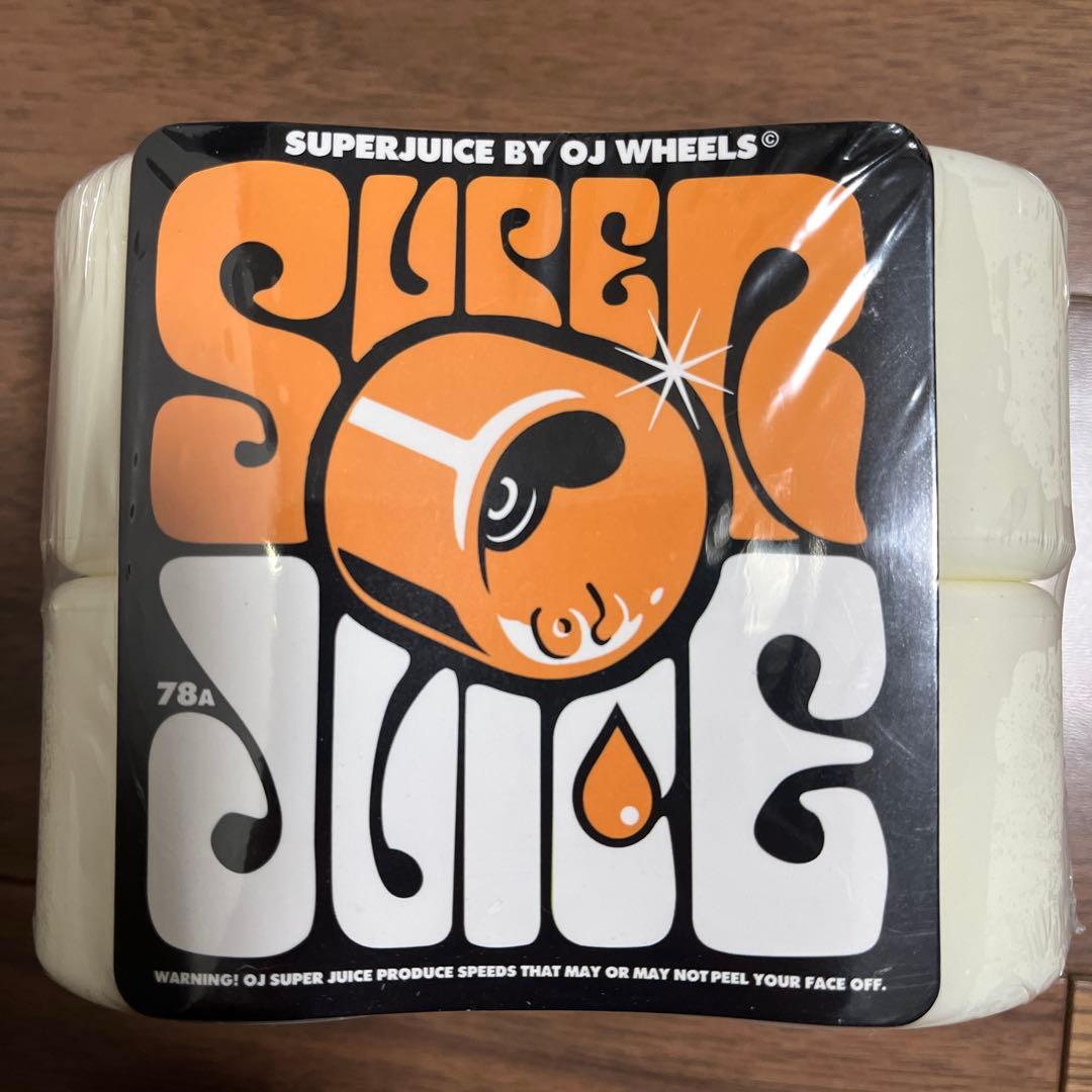 OJ WHEELS SUPER JUICE 60mm 78A ホワイト/シトラス