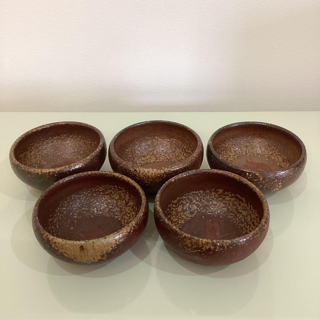 【新品】　備前焼　小鉢　5客セット