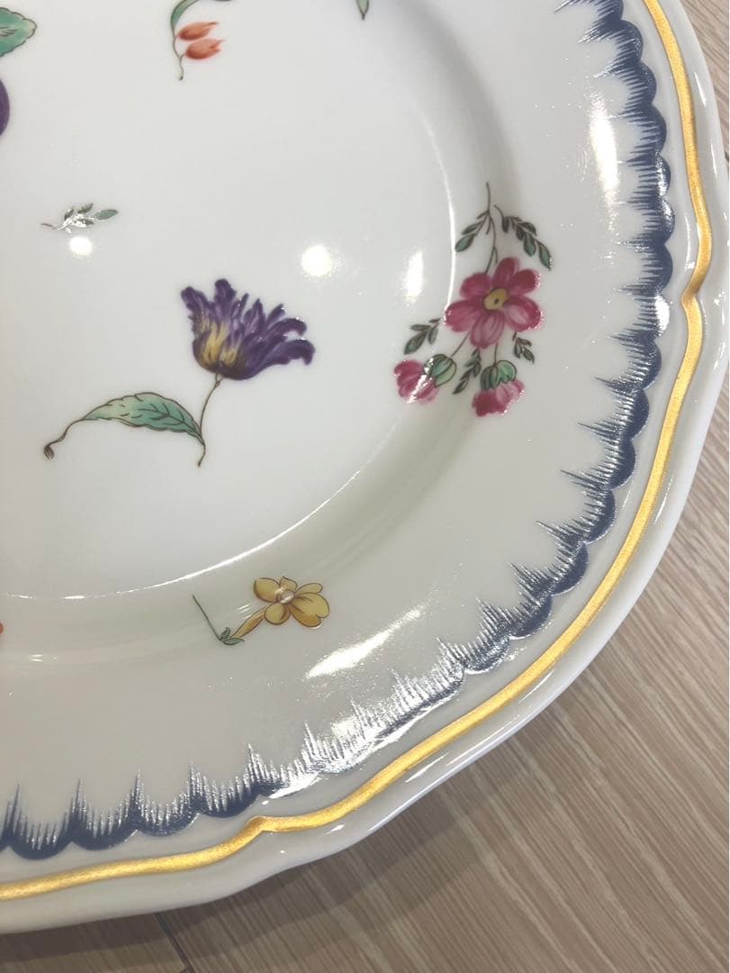 美品 リチャードジノリ 丸皿 ケーキ皿 小皿 イタリアンフルーツ柄 2枚セット
