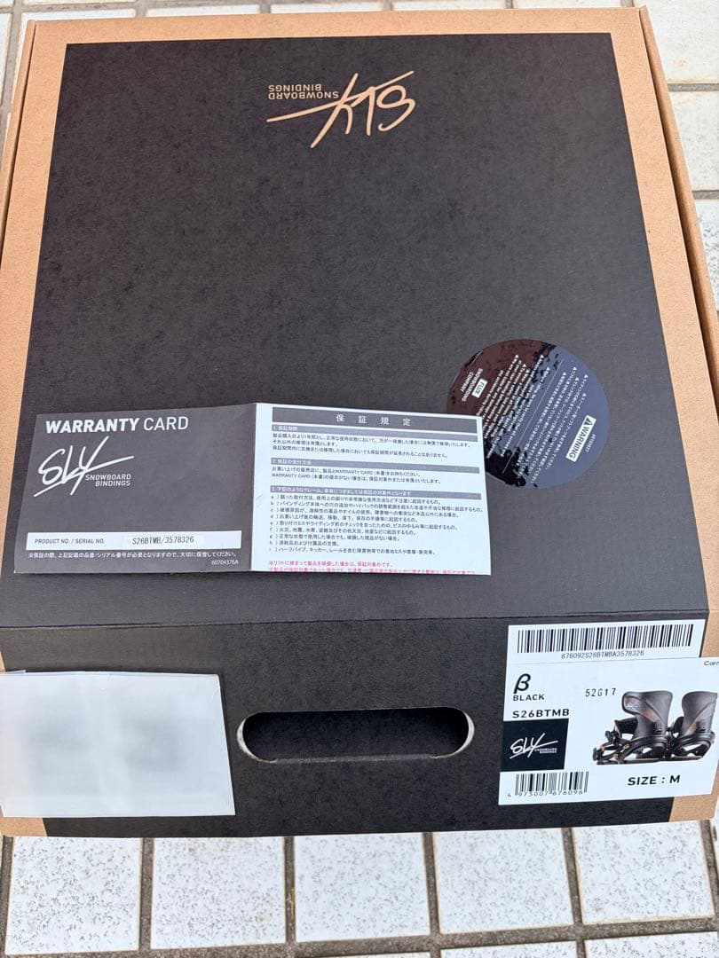 SLY ベータβ 3回使用 ビンディング Mサイズ 保証書あり国内正規代理店商品