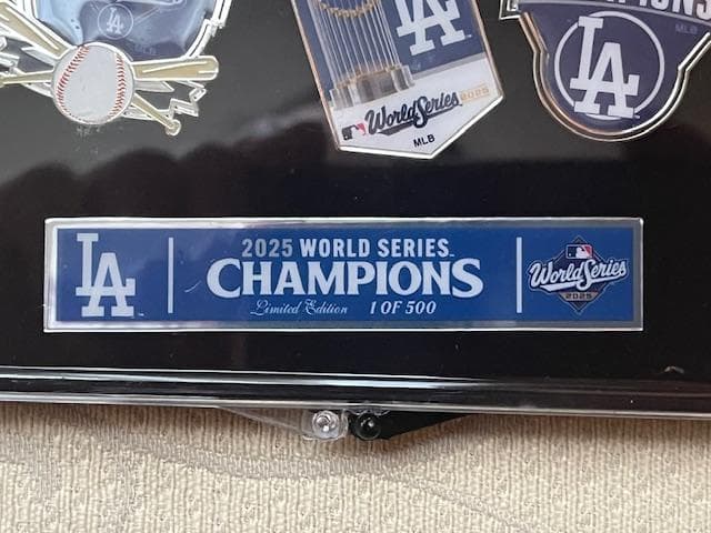 【500個限定】大谷翔平ドジャースWS優勝記念3PINバッチセット/US販売品