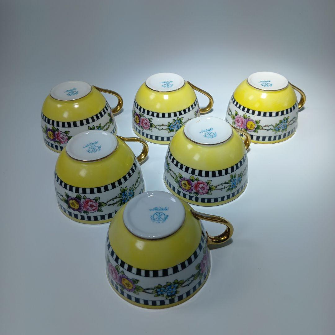 オールド、ノリタケ　カップ＆ソーサ6客　 ポット、クリーマーセット