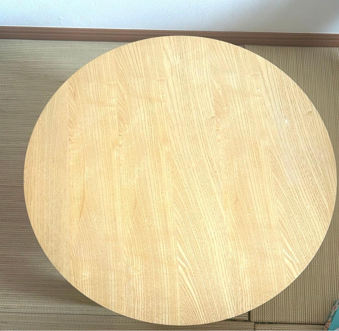 【破格】【送料込】ラウンドテーブル ちゃぶ台 円卓 65cm レトロ ナチュラル