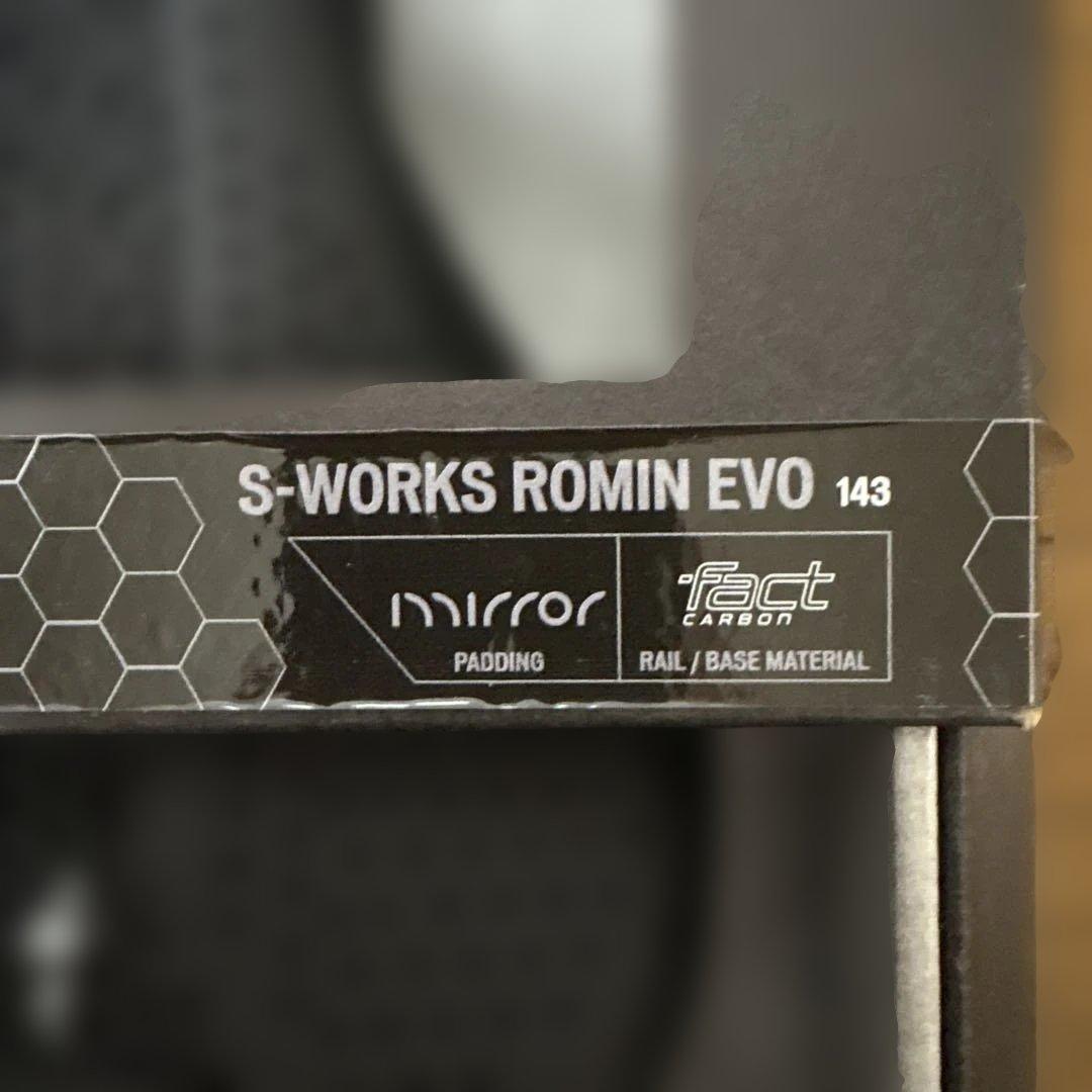 【新品】スペシャライズド エスワークス ローミン エボ ミラーサドル 143mm