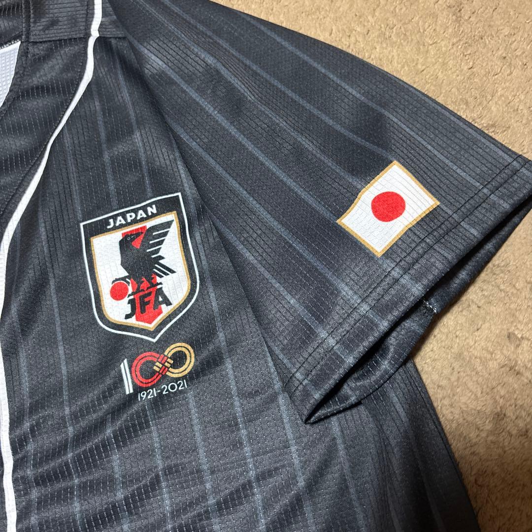 【激レア・美品】サッカー日本代表 100周年記念 ベースボールシャツ 2021