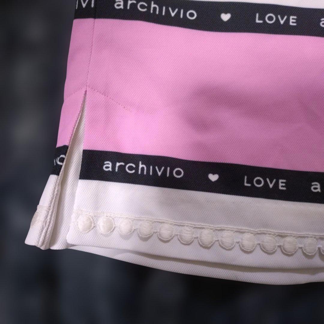 archivio UVカットスカート ホワイト/ピンク 36