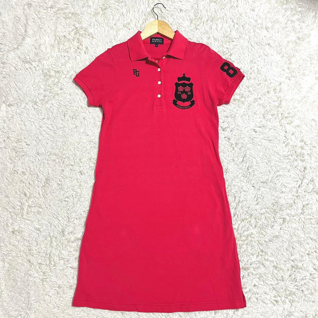 PEARLY GATES パーリーゲイツ ゴルフウェア 半袖ワンピース ピンク