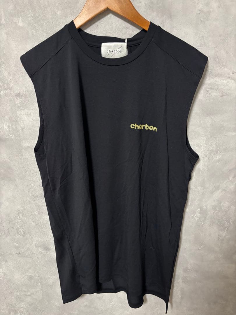 ウォーキング・ランニングウェア charbon DRY SMOOTH NO SLEEVE T-SHIRTS