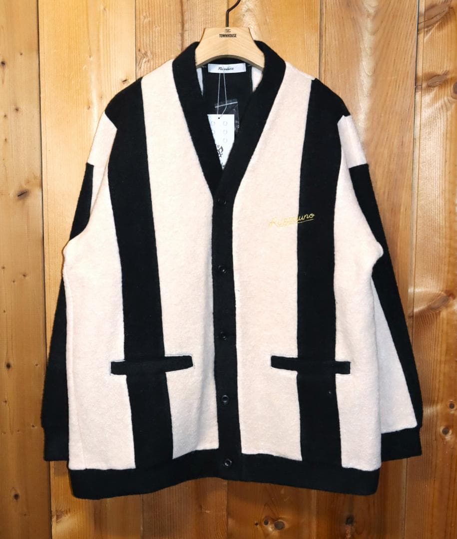 新品 Russeluno ワイドストライプ カーディガン (5/L)　Ⓗ