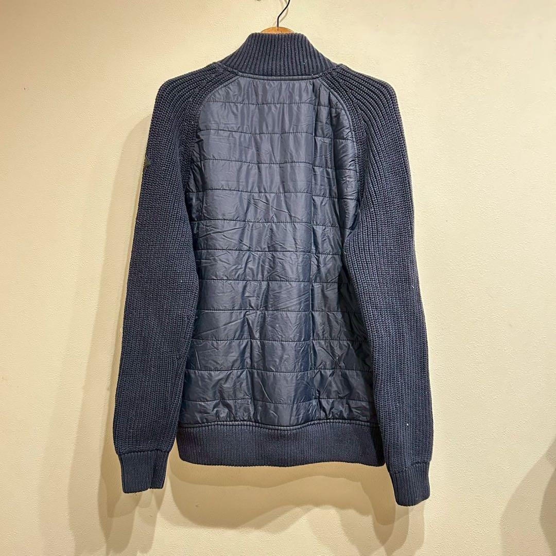 J.LINDEBERG ニット切替ブルゾン　ジェイリンドバーグ