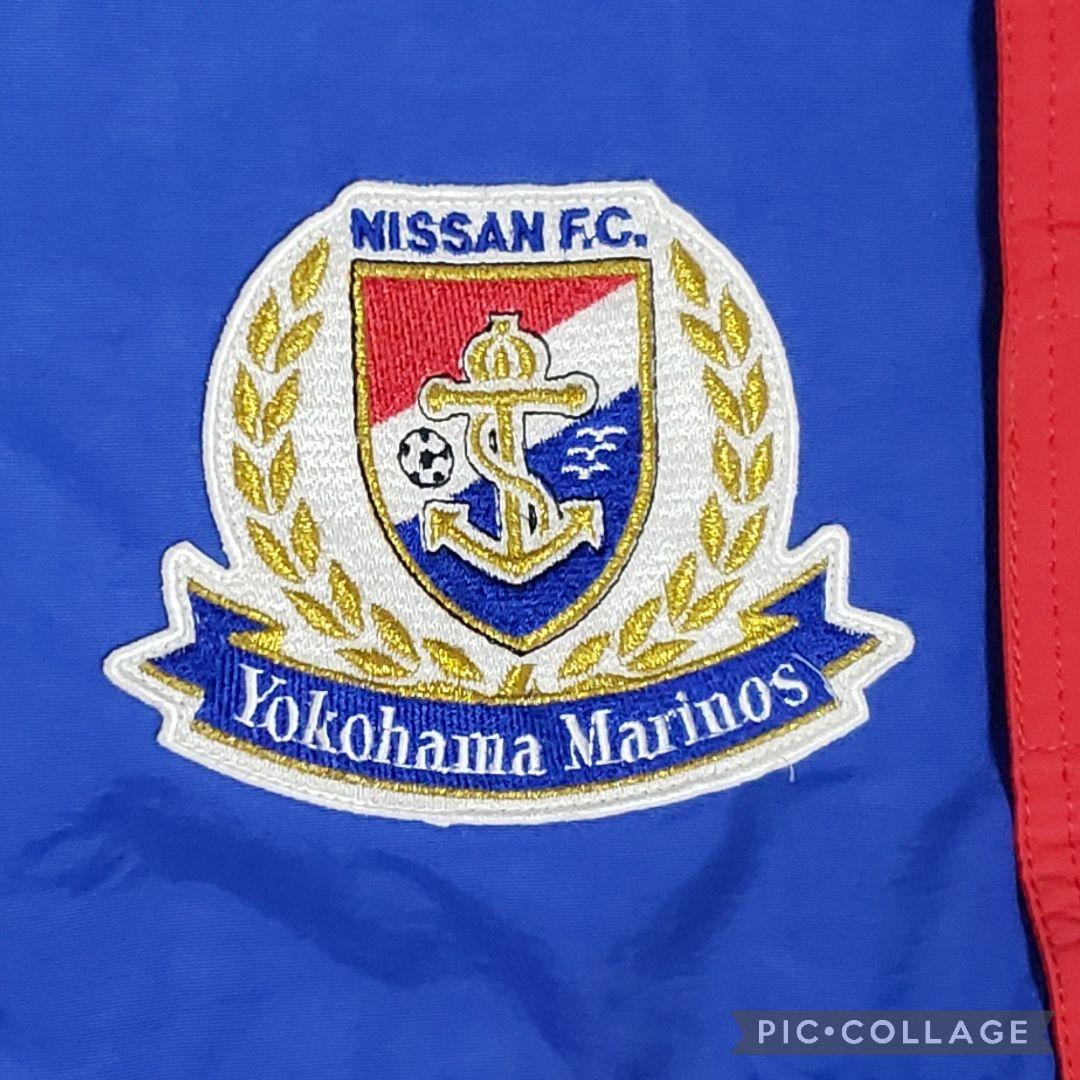 横浜マリノス　ハーフジップパーカー　ジャンパー　レア　ワッペンエンブレム刺繍