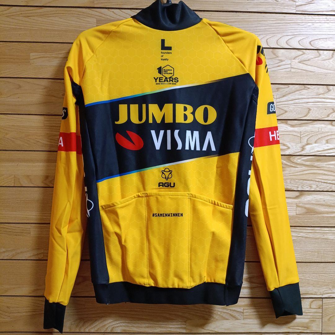 支給品　Jumbo visma　サーマルサイクルジャージ　長袖　ユンボヴィスマ