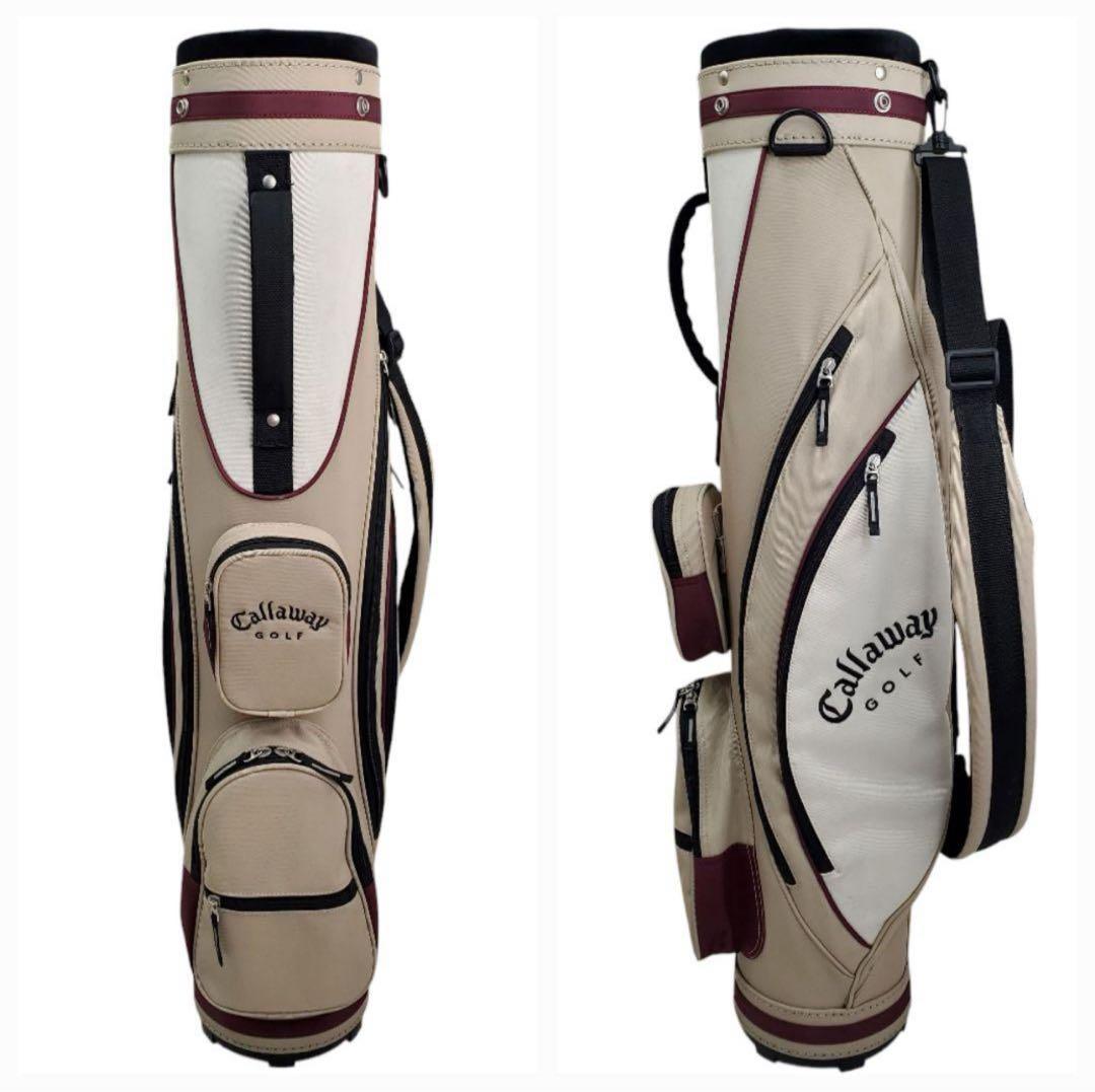 【女性に人気！】希少 Callaway キャディバッグ ベージュ