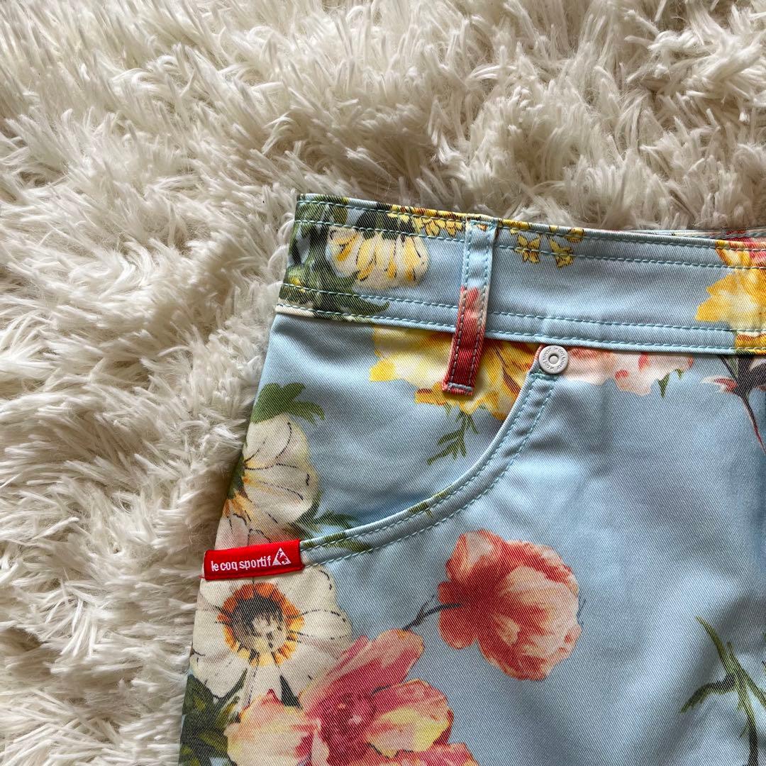 美品 le coq sportif ゴルフ 花柄スカート 9