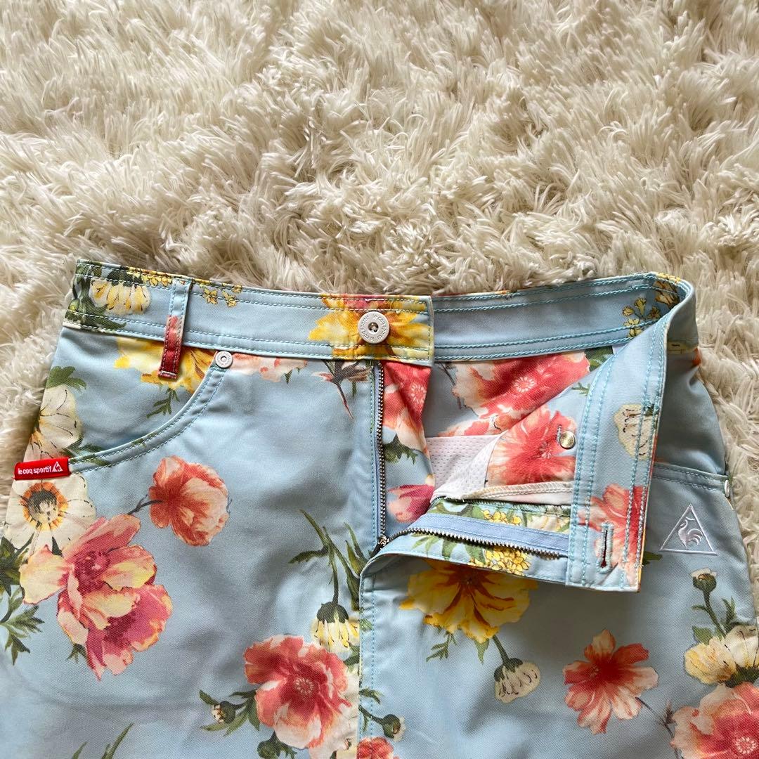 美品 le coq sportif ゴルフ 花柄スカート 9