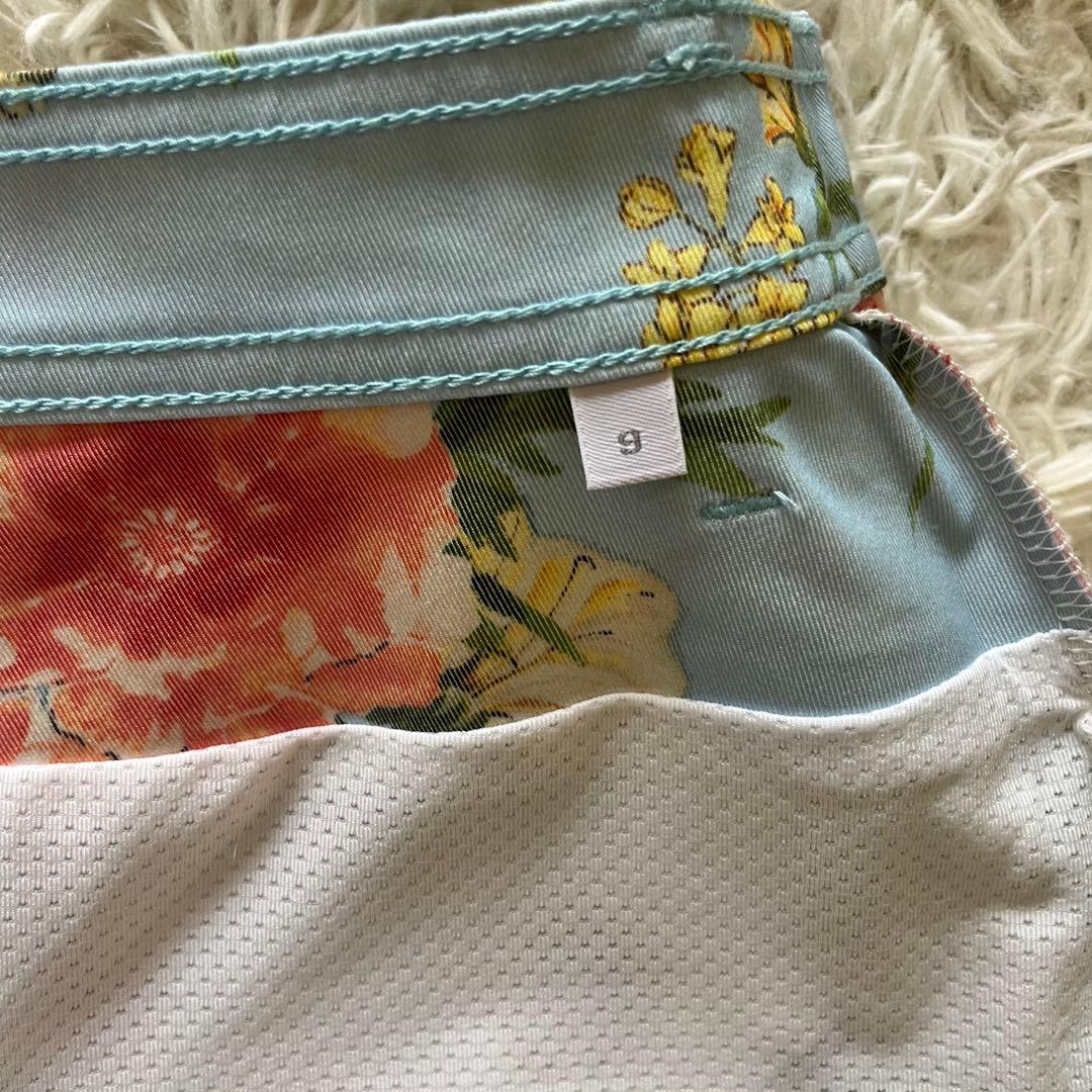 美品 le coq sportif ゴルフ 花柄スカート 9