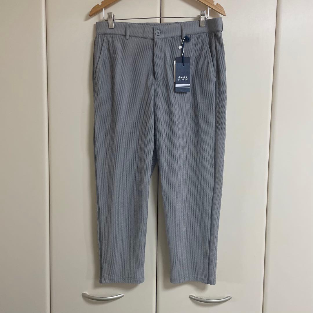 新品　muta marine ムータ　メッシュ　パンツ　グレー　L ゴルフ