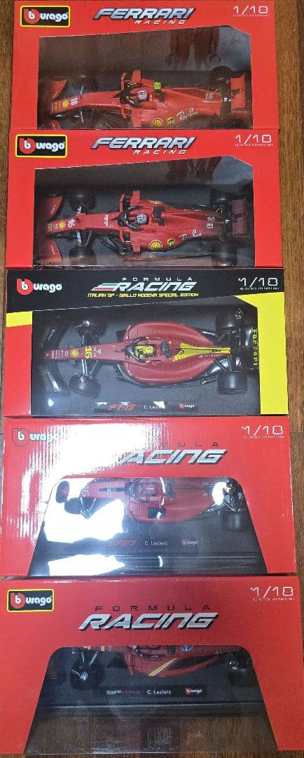 ブラーゴ1/18 Ferrari F1 SF 1000～SF24セット