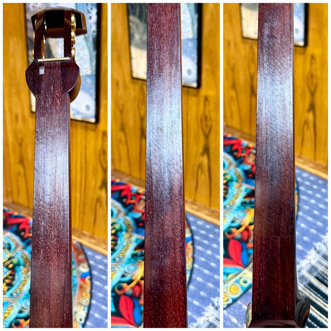 【虎簾杢・極】最高峰 津軽三味線 金細 子持綾杉胴 極上美品 太棹