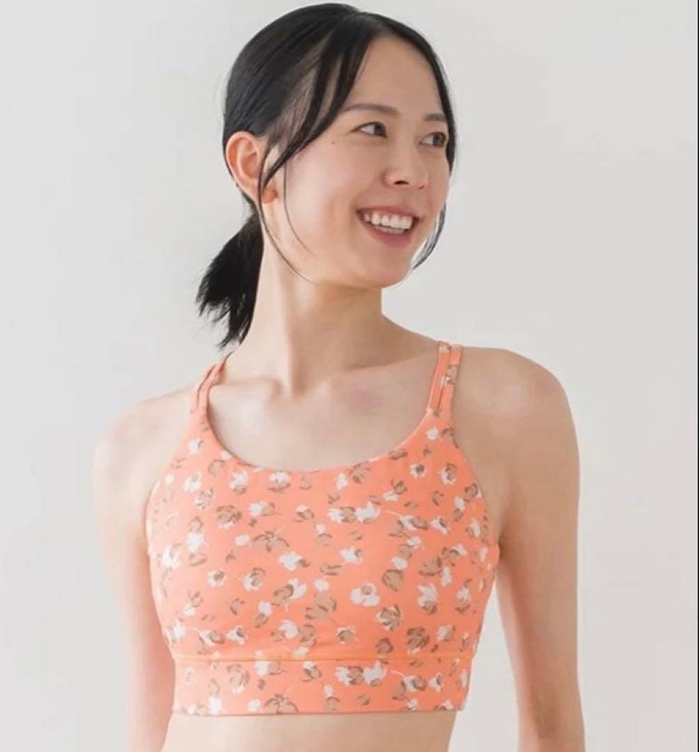 LAVA　SUKALA ラバ　花柄　オレンジ　ヨガウェアネット完売品 LL