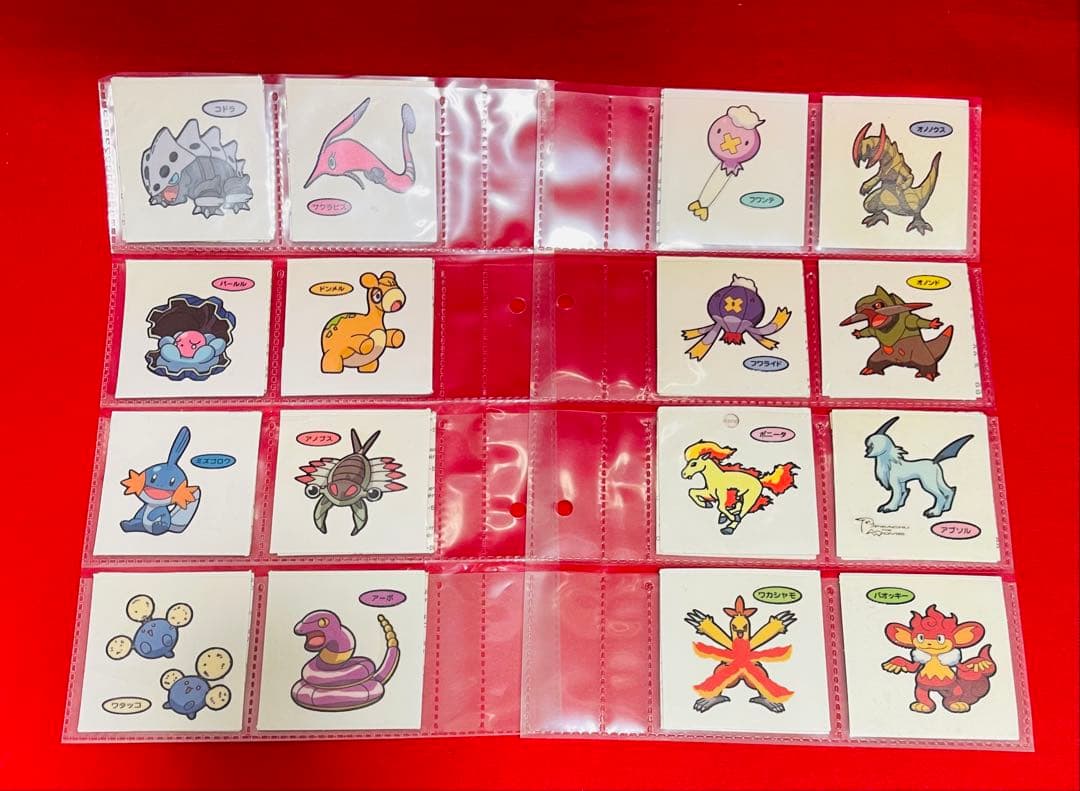 ポケモン　レトロステッカー　シール　まとめ売り100枚以上　貴重レアファイル付き