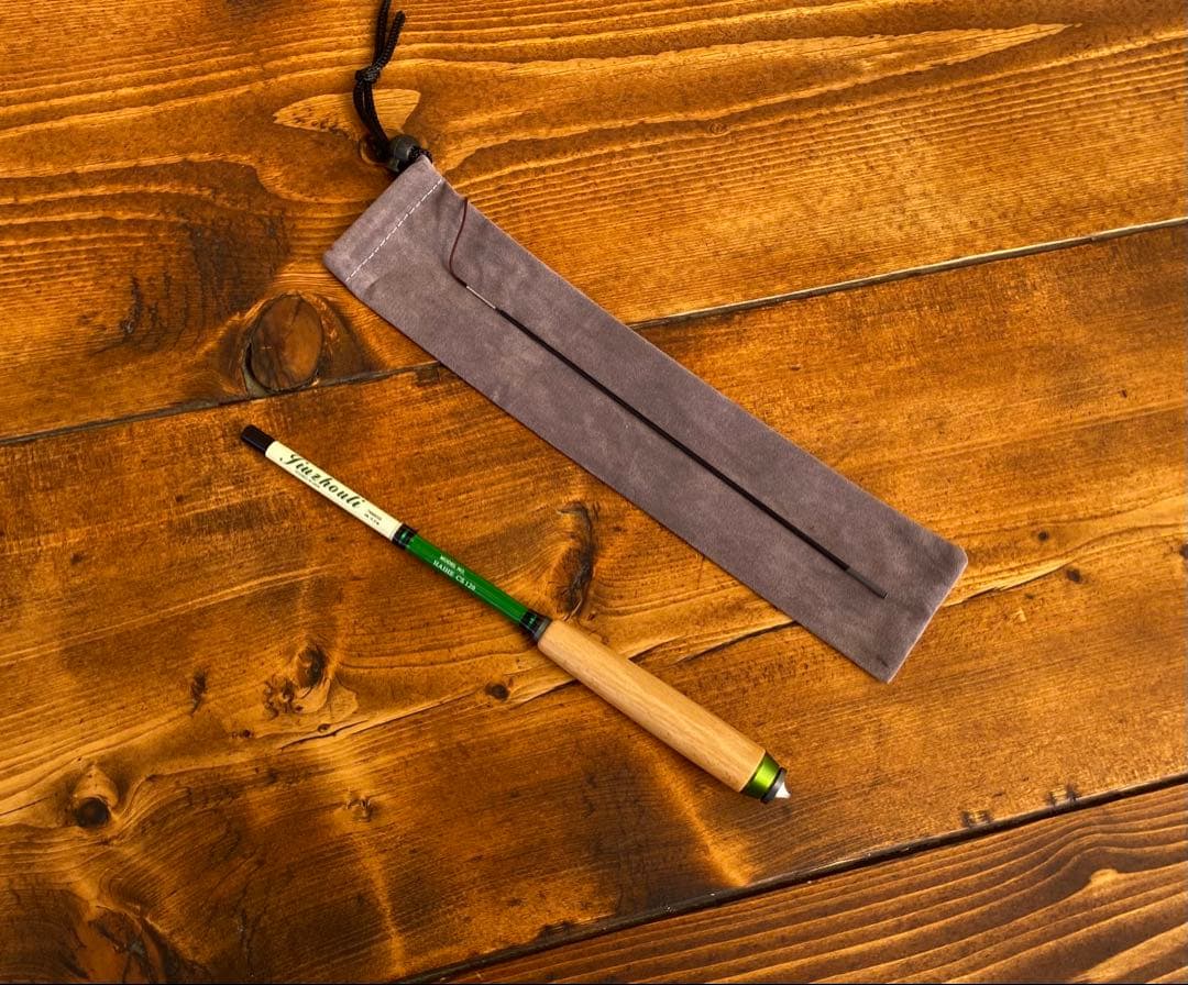 小物釣りセット　タナゴ竿　120cm 餌入れ　ウッドグリップ　振り出し　小物釣り