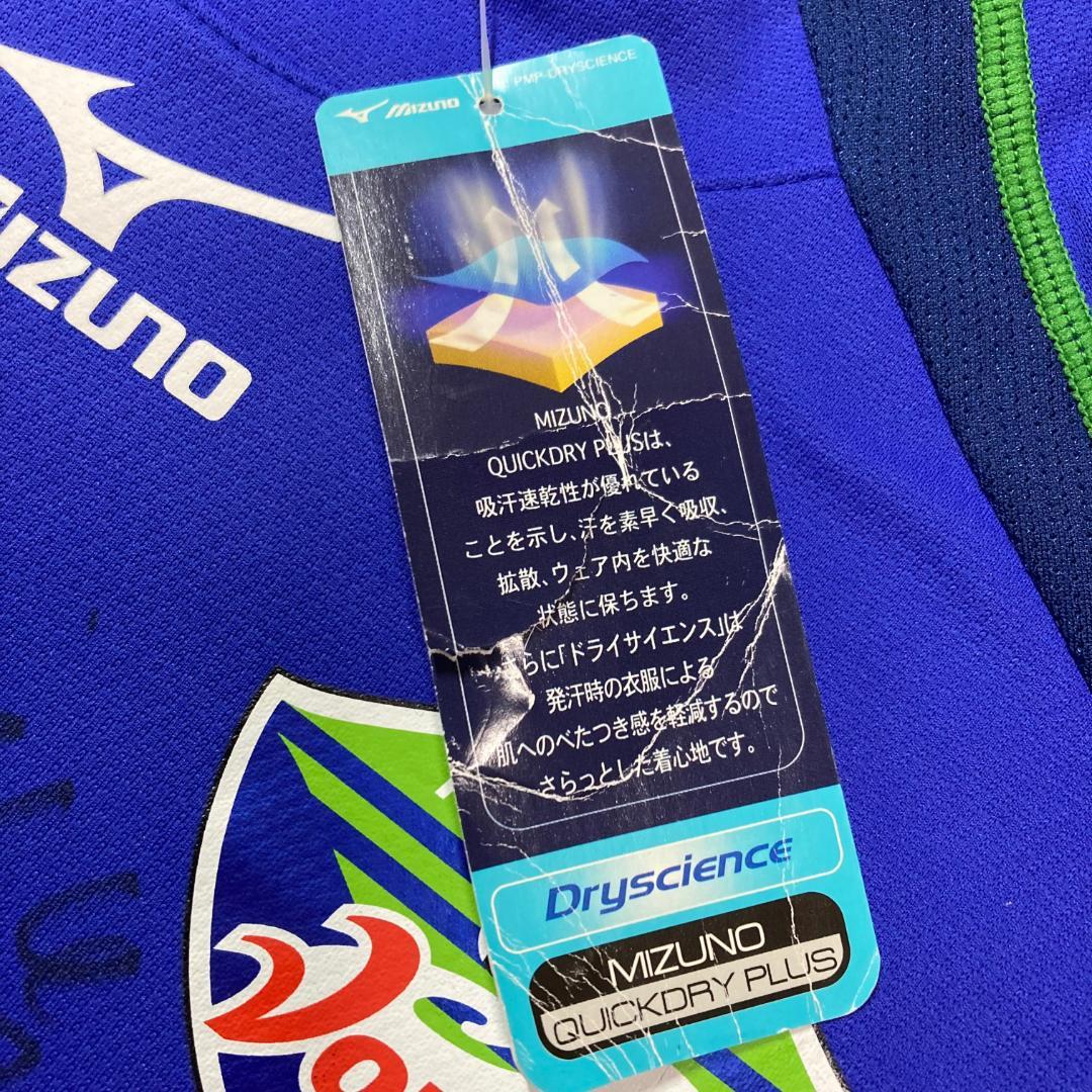 【未使用タグ付き】徳島ヴォルティス　ユニフォーム Mサイズ　MIZUNO　サイン
