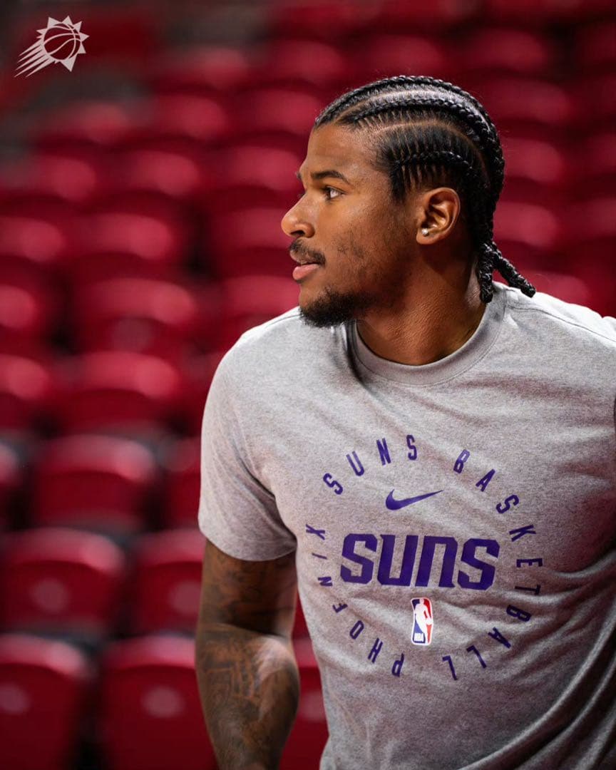 ナイキSunサンズNBA25シーズン選手支給品プラクティスTシャツMサイズ