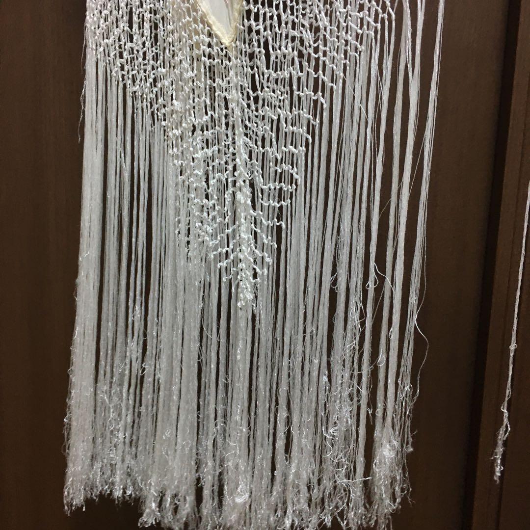 フラメンコ　衣装　トップス　刺繍　白　ピンク