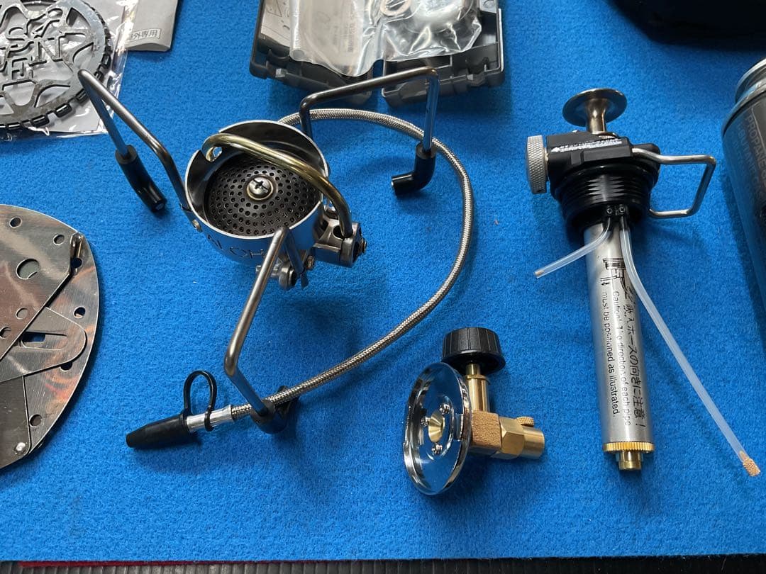 SOTO・MUKAストーブ・ポンプ新品・限定ボトル・GASアダプター付豪華セット