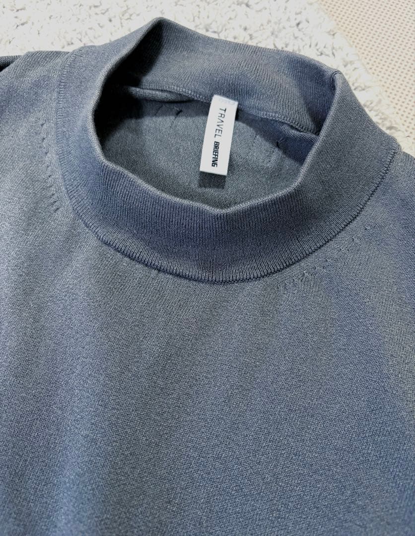 BRIEFING WASHABLEモックネック ニット　ブリーフィング　golf