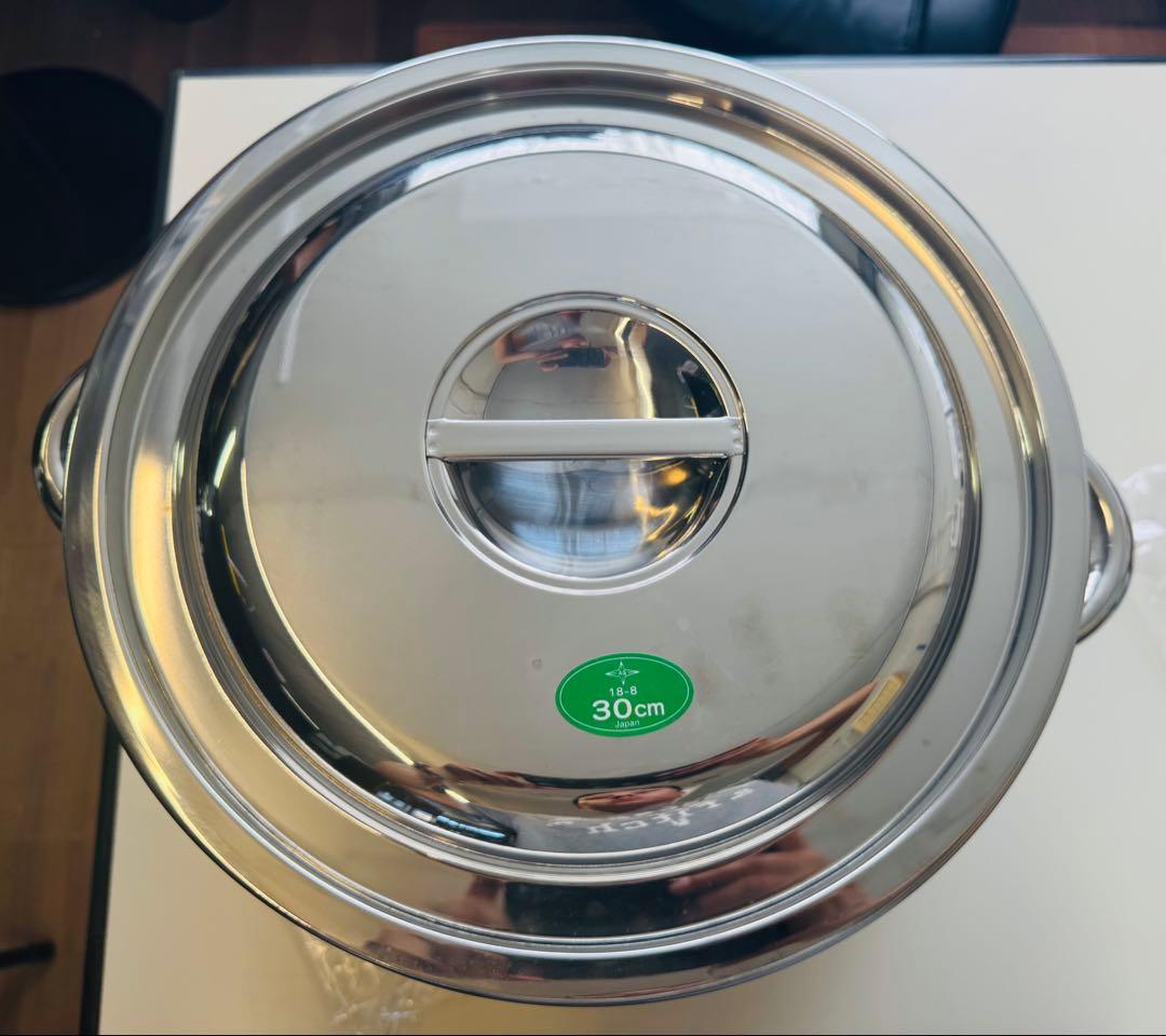 新品 18-8 ステンレス 寸胴鍋 30cm｜21L｜日本製｜業務用 鍋