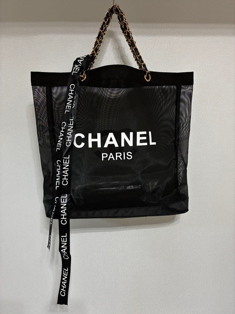 CHANEL メッシュトートバッグ