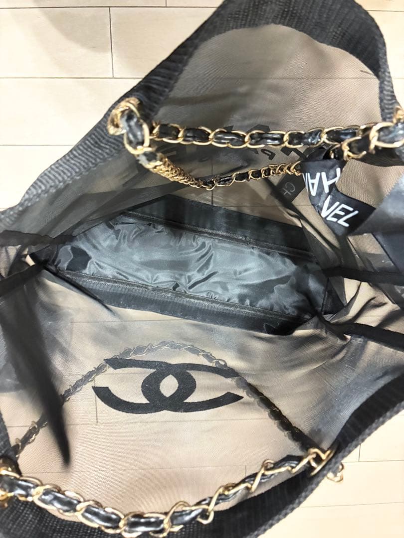CHANEL メッシュトートバッグ