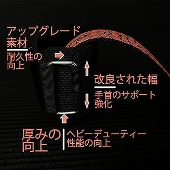 FYGLネオプレンパッド入り手首サポート付きリフティングストラップ