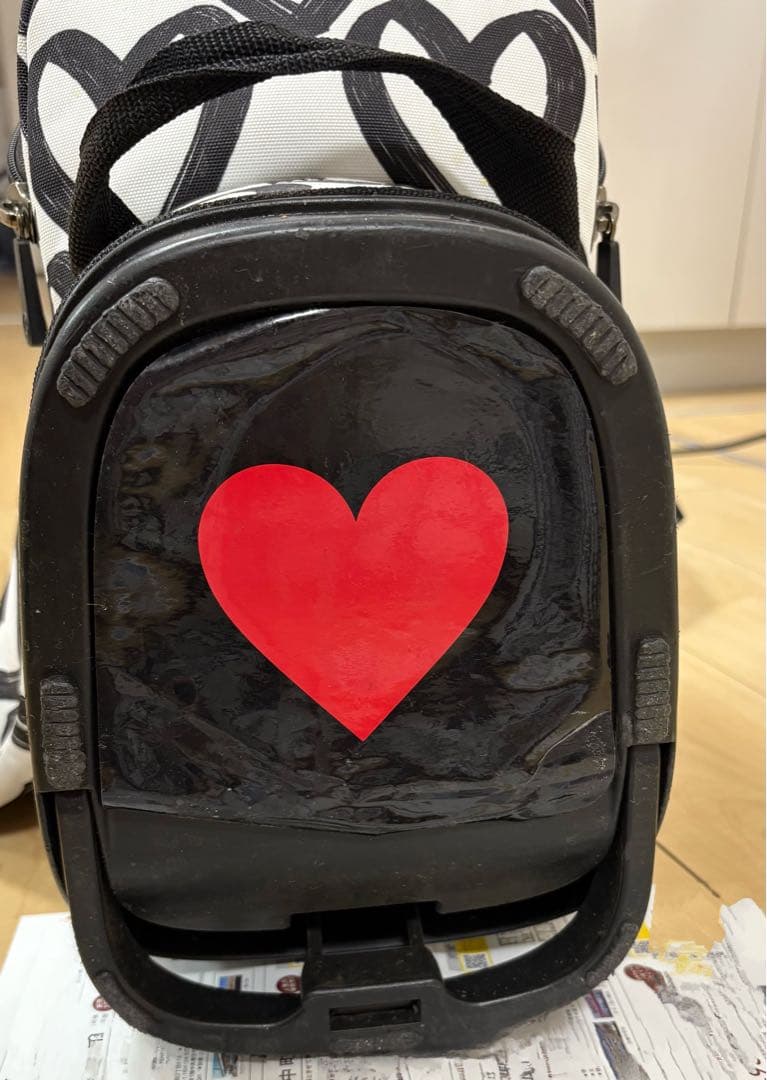 〈5月末まで出品〉パーリーゲイツ　キャディバッグ　落書きハート　希少
