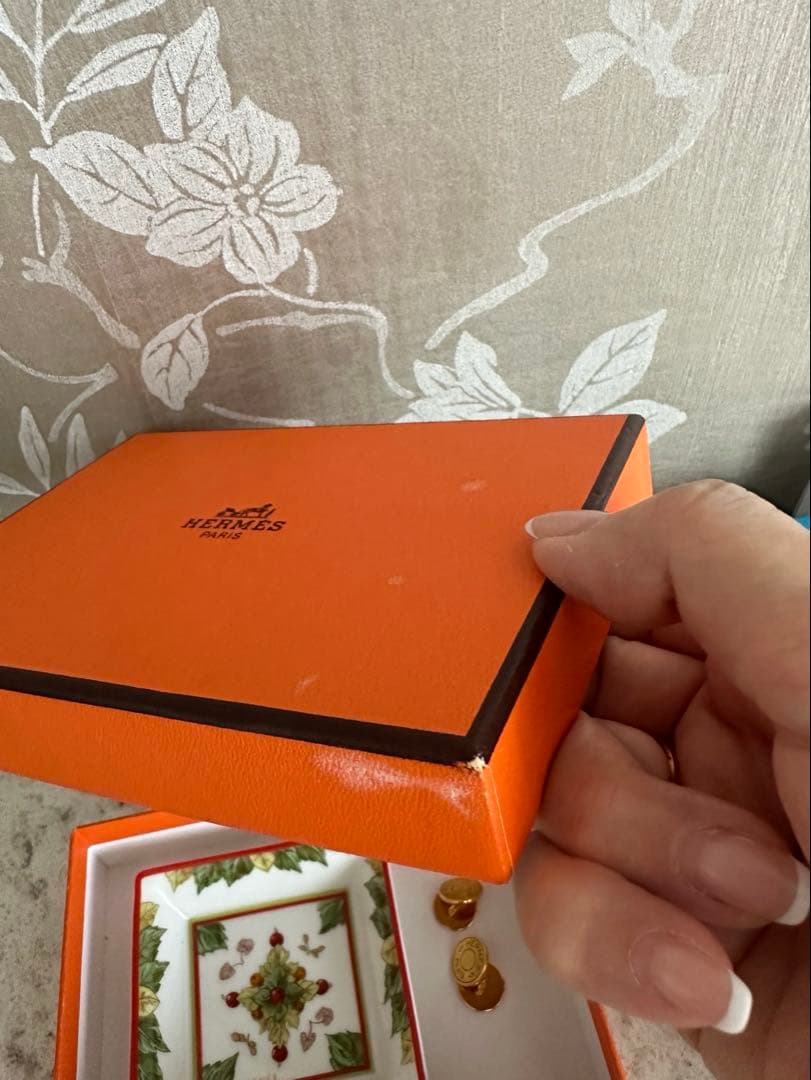 HERMES エルメス　カフス　ミニトレー　セット ダメージあり　格安