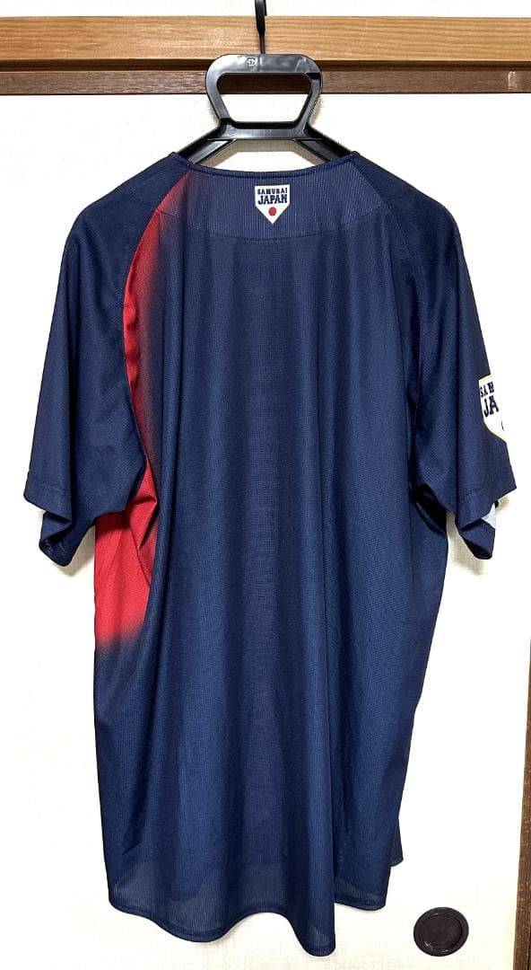 【中古美品】MIZUNO　侍ジャパンユニホーム＆キャップ（サイズO：サイズF）