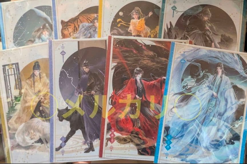 魔道祖師 公式茶屋 鳥獣遊戯 B 9点セット クリアファイル ポストカードセット