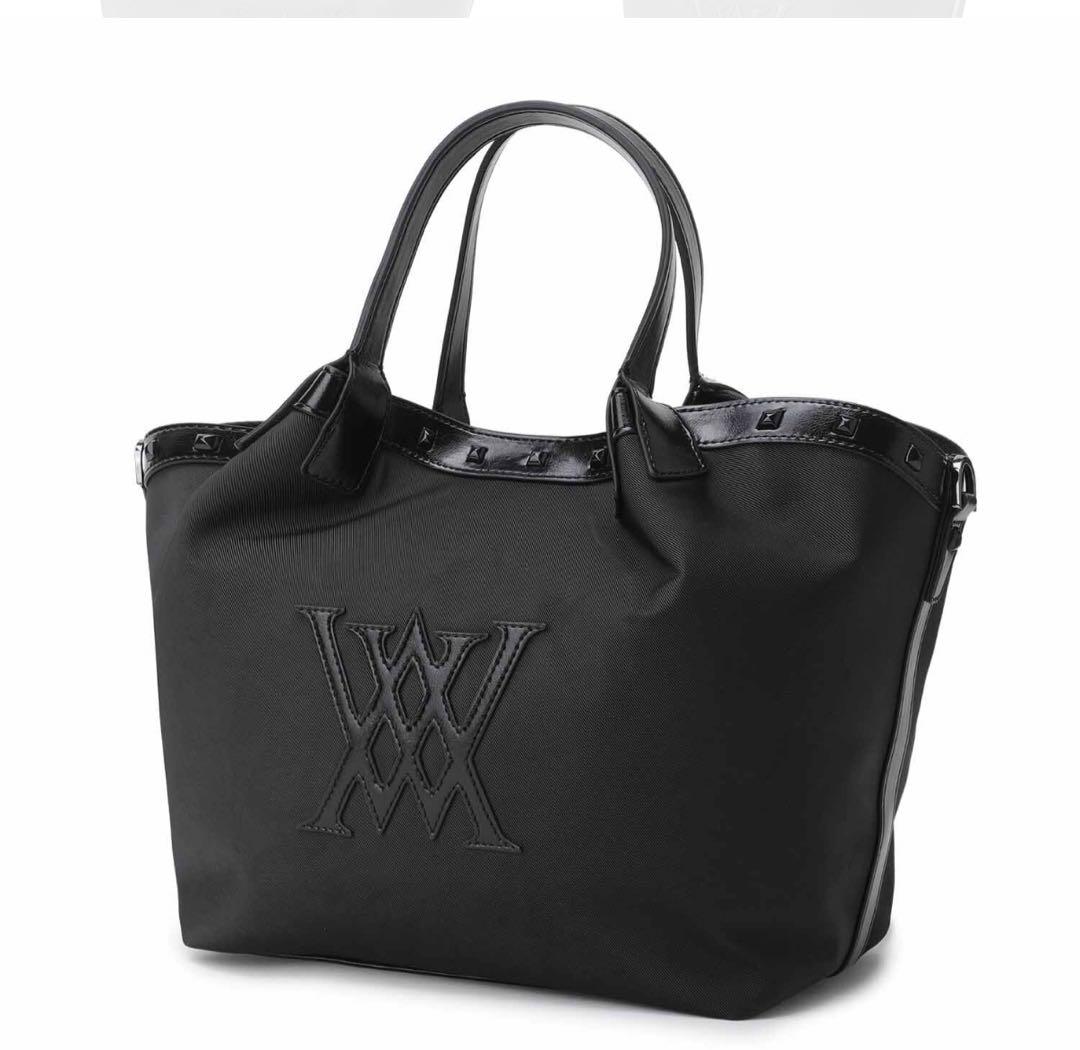 新品❤️タグ付き ❤️ANEW ロゴ　トートバッグ　ブラック人気商品