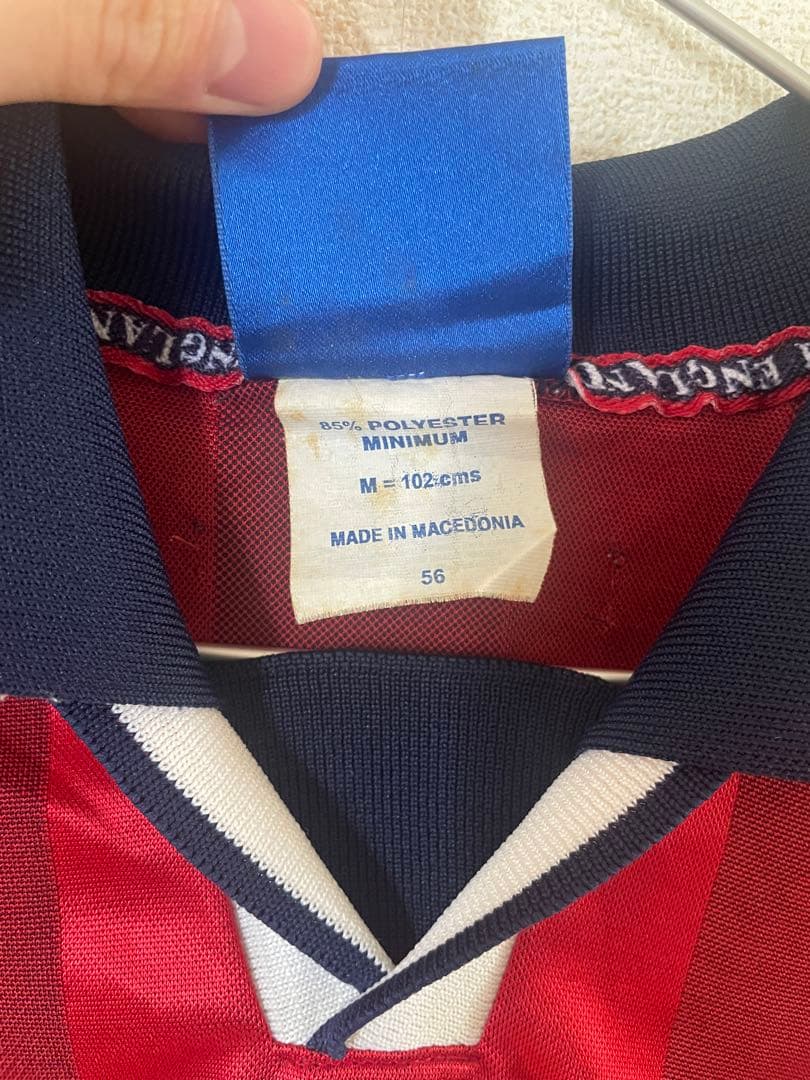 UMBRO 1998年 イングランド代表 ユニフォーム 19 襟付き　サイズ M