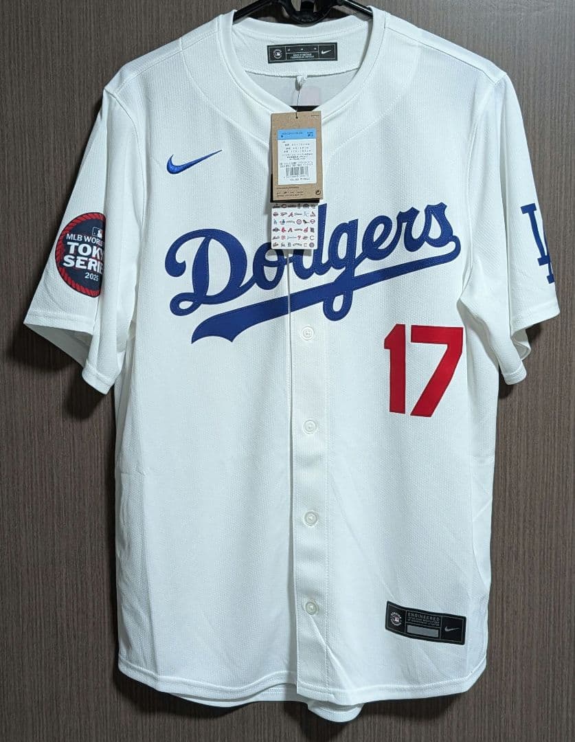 大谷翔平 ドジャース MLB 公式 ユニフォーム 東京シリーズバッジ付き