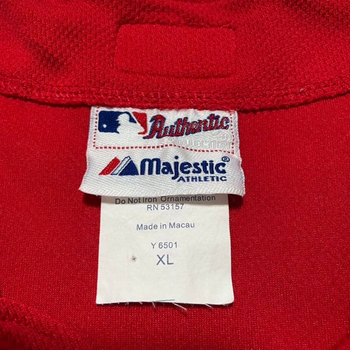 【US古着】 マジェスティック MLB メジャー カージナルス ゲームシャツ