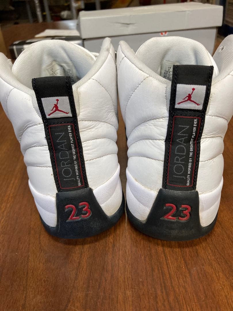エアジョーダン12 Jordan ホワイト/ブラック/レッド27cm US9