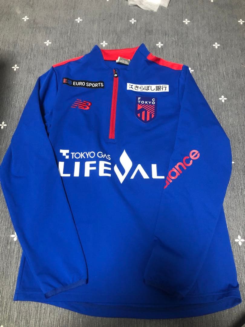 New Balance 青 長袖 FC東京　トレーニングウェア　支給品