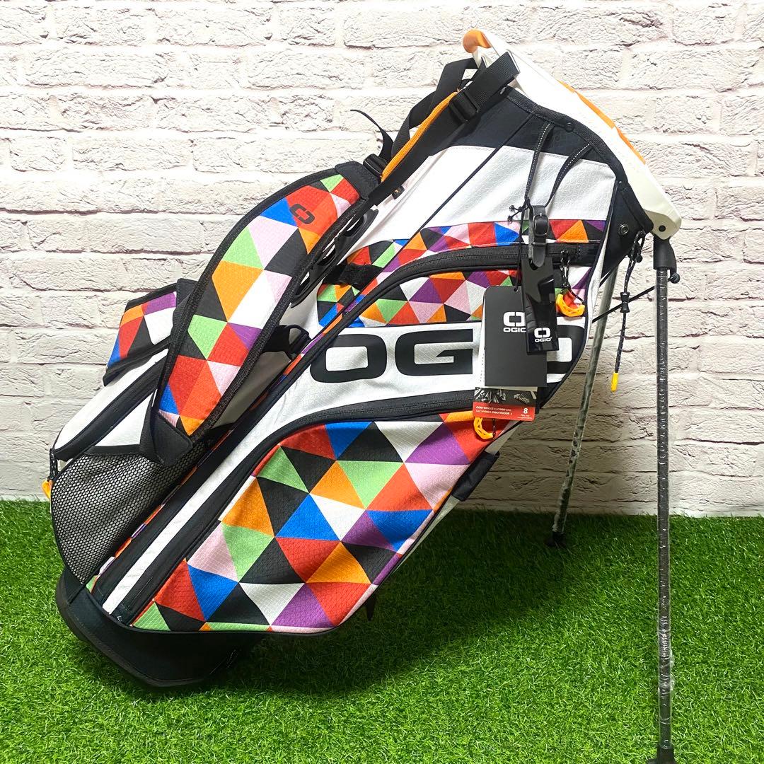 【新品】OGIO オジオ キャディバッグ スタンド 幾何学模様 ゴルフ