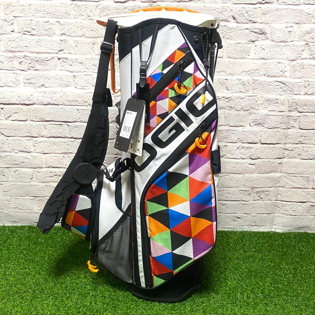 【新品】OGIO オジオ キャディバッグ スタンド 幾何学模様 ゴルフ
