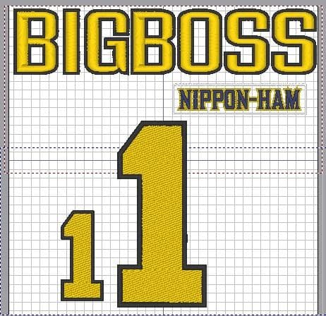 MOI　　日本ハムファイターズ応援ワッペンBIGBOSS