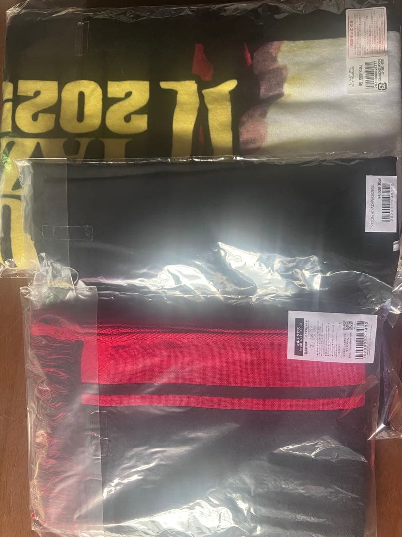 マルチクロス　未開封　ロゴ　レッド　ブラック　矢沢永吉　スカーフ