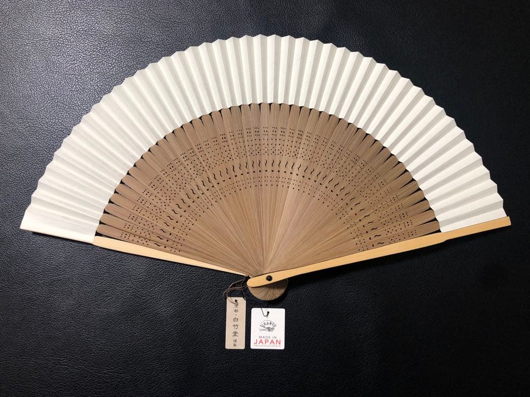 扇子　32.5cm 宮脇賣扇庵　金　月秋草花　飾り扇　飾舞扇　舞扇子　舞踊　着物